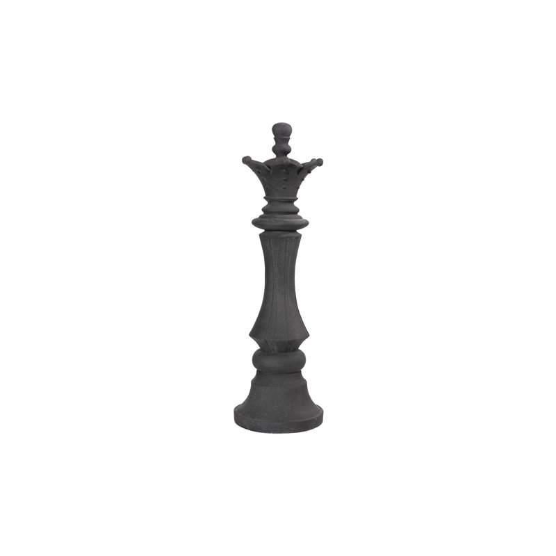 Queen Chess Sculpture, Black