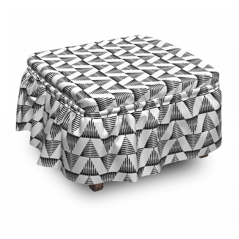 Housse pour repose-pieds scribblee boho