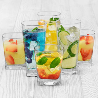 Libbey City 16-Piece Tumbler and Rocks Glassware Set