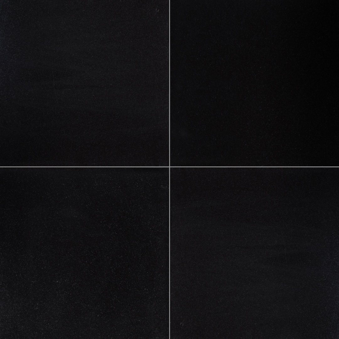 Kyoto Noir 18 in. x 18 in. Polished Granite Floor and Wall Tile Ackland