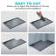 120W*80Dcm Rectangular Single Shower Base in Grey with Low-Profile Aesthetics Design and Non-Slip Feature-1163387705