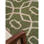 Vert | Tapis d'intérieur beige géométrique en laine noué à la main-193726268