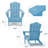 Delman Foldable Outdoor Adirondack Chair-880328234