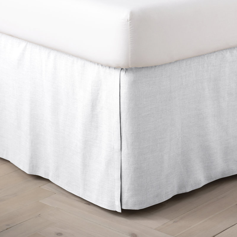Casablanca Tailored Wrap Around Bed Skirt, White
