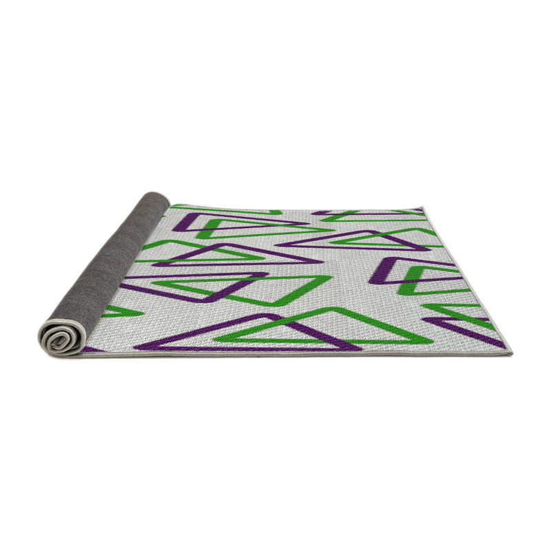 Tapis gris motif/mauve/vert, Rectangle 7 pi x 9 pi