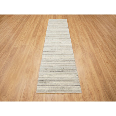 Askwith One-of-a-Kind 2'6" X 9'8" Runner Wool Area Rug in Beige