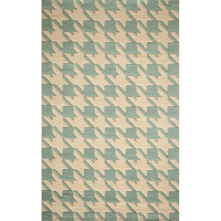 Tapis bleu clair en laine touffeté à la main Wehmeyer