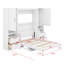 Lit escamotable Murphy avec placard, tiroirs et tablettes-1059506556-1059506557