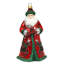 Red, Green and Silver Santa with Reindeer Accent