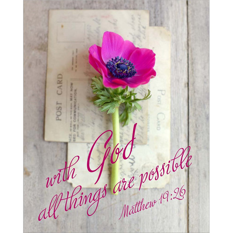 Toutes les choses sont possibles par Sarah Gardner, art mural sur toile