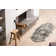Runner Munroe Animal Print Handmade Sheepskin 2' x 6' Area Rug in Gradient gray