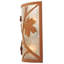 Applique murale encastrée 2 lumières rouille / grise