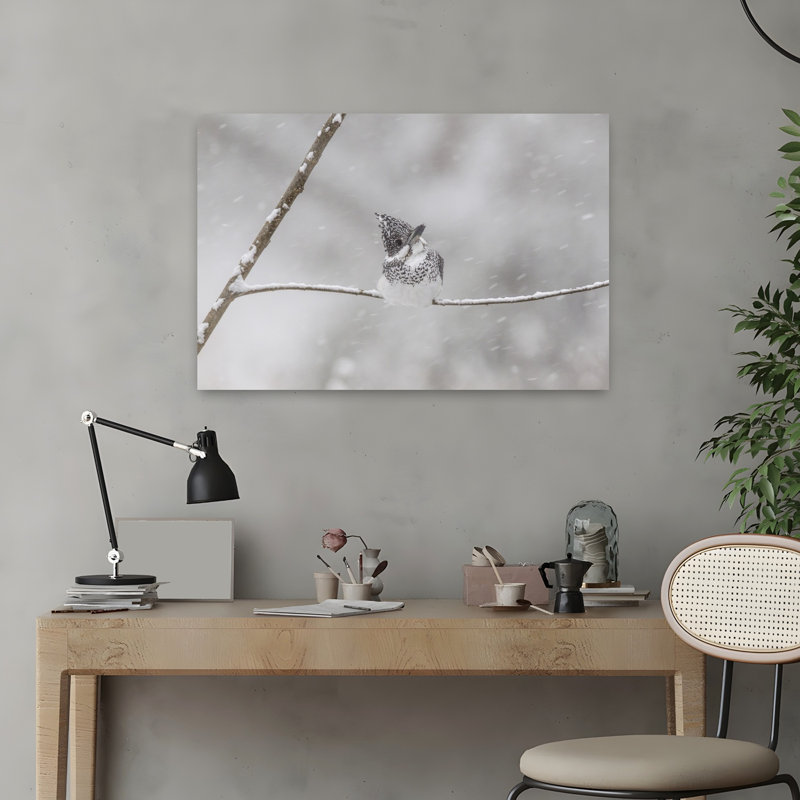 Dashiell Contemporary Art Abstract Contemporary Bird Nature Wildlife Wall Art 1 Piece Wrapped Canvas Wall Art