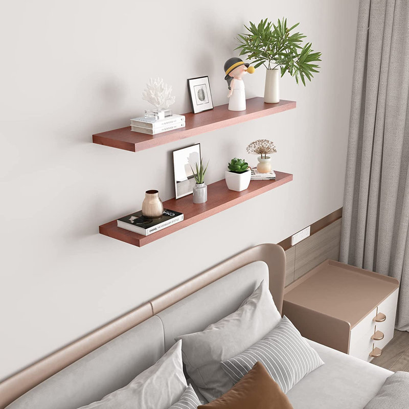 2 Piece Pine Floating Shelf