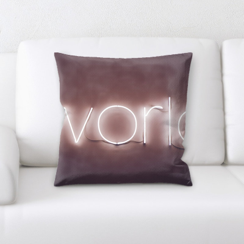 Microsuede Reversible Throw Pillow