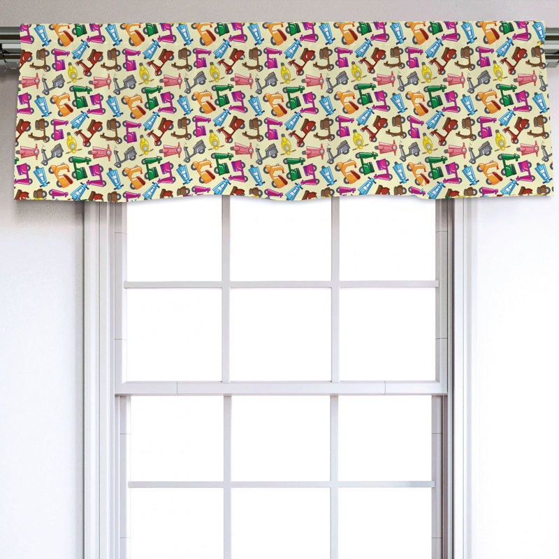 Sateen Ruffled Window Valance