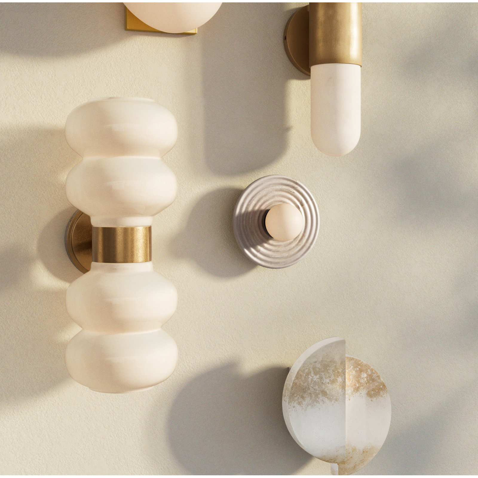 Nadia 2-Light Bubble Wall Sconce, Bronze