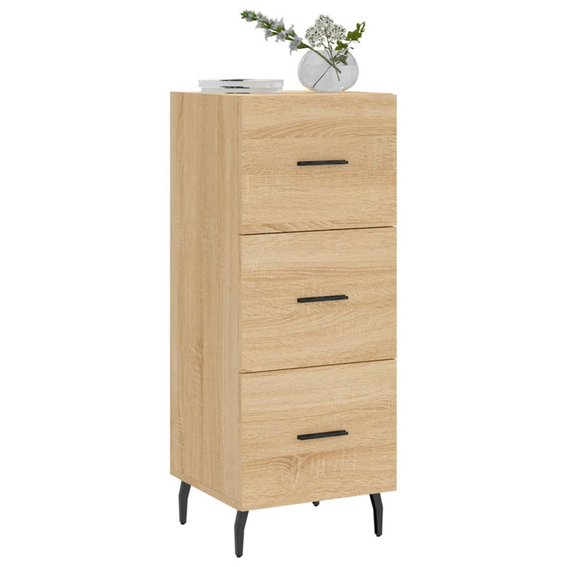 Muhtasim 3 - Drawer Standard Accent Chest, Sonoma/Oak
