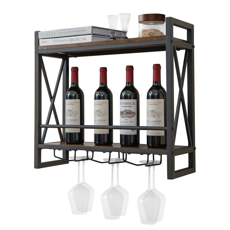 Rosalinde Wine Bottle & Glass Rack in