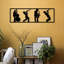 Accessoire mural décoratif en métal, finition noire, 26,8 po x 8,7 po | Fabrication 100% métal, épaisseur: 0,05 pouce | Décoration élégante et élégante, parfaite pour le salon, le bureau ou le vestibule - Design durable et accrocheur