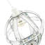 25cm H Metal Round Lamp Shade ( Slip-On ) in Silver