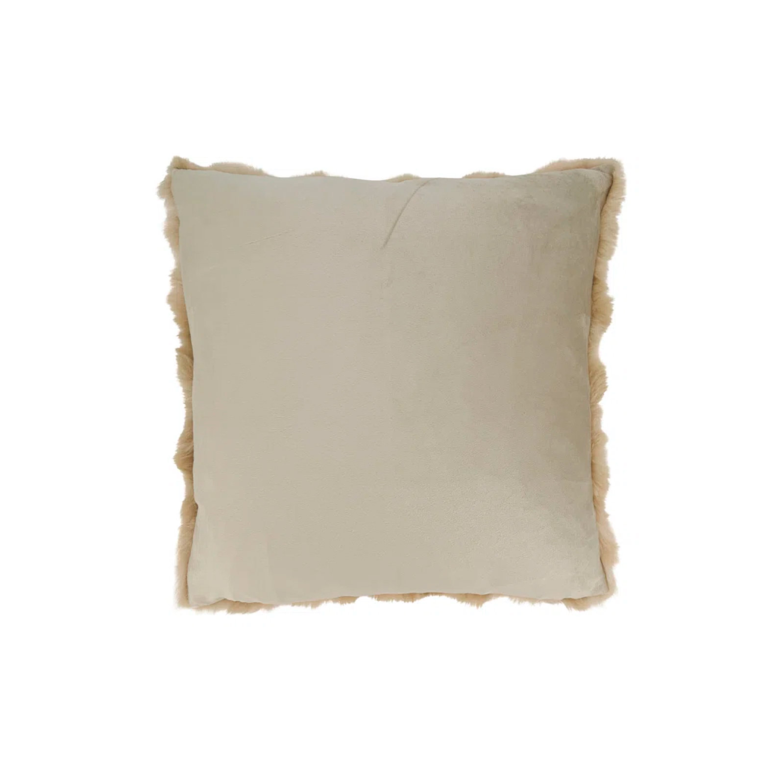 Cozy Bubble Faux Fur Pillow Cover, No Insert, Natural, Square 20"