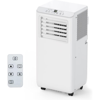Climatiseur portatif, 8 000 BTU, refroidissement silencieux de 54 dB avec déshumidificateur et minuterie 24 heures, télécommande, idéal pour la chambre à coucher
