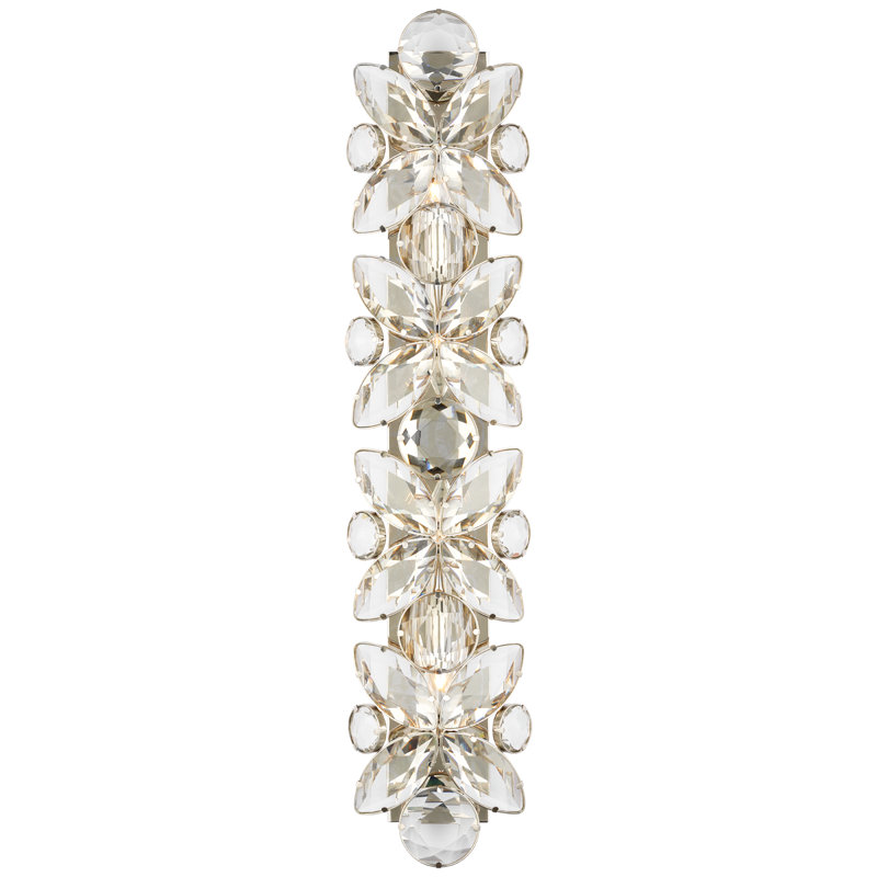 Lloyd 4 - Light Flush Mounted Sconce, 33.25" H x 7.25" W x 4" D, Polished Nickel