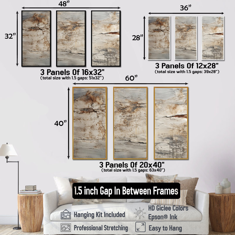 Gray Rhythms Champagne II - Champagne, art mural, H 28 po x l 36 po x P 1 po, Cadre flottant noir