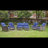 4-Person Outdoor Patio Conversation Rattan Seating Group With 5000BTU Fireplace,Coffee Table and Red Cushions-721635386