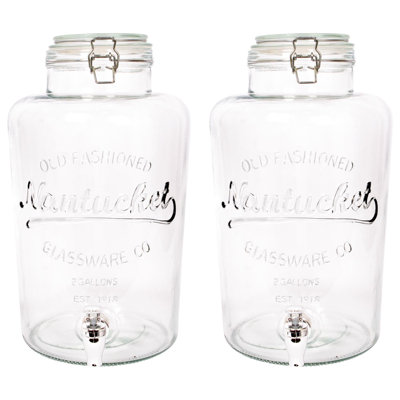 Rink Drink Glass Drinks Dispensers with Tap