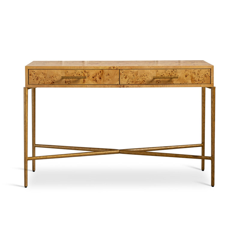 Burlwood Console, Natural Burlwood