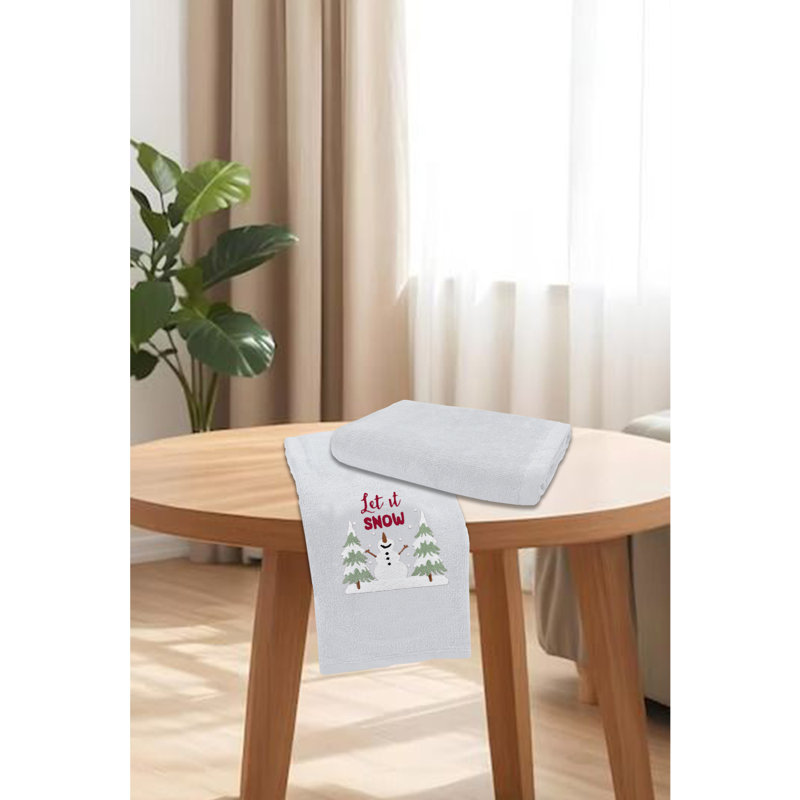Cotton Tea Towel Kitchen Towel, White