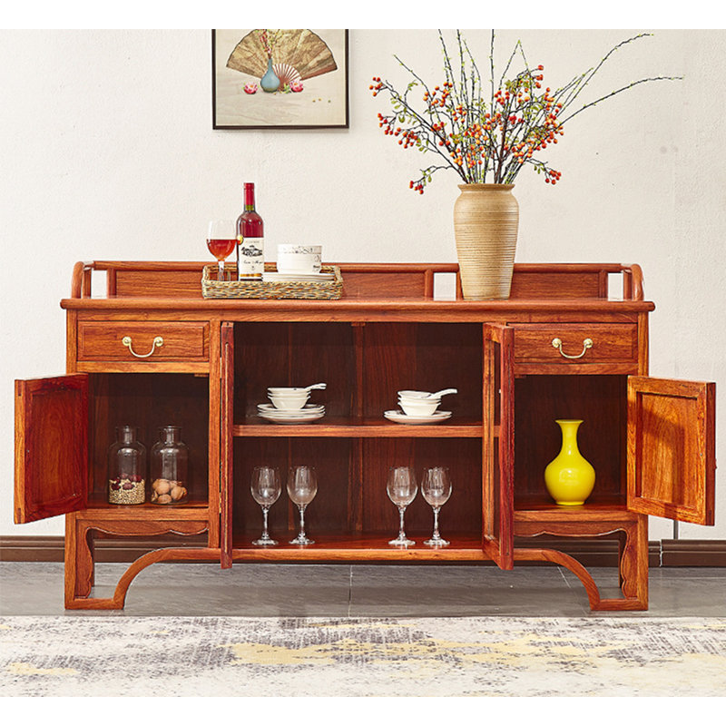 Nouveau cabinet d'appoint multifonctionnel de style chinois, H 35,43 po x l 52,36 po x P 16,93 po