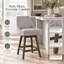 Tabouret de bar pivotant rembourré en bois massif Wasser avec siège en tissu-1018896991-1028883755-1018896977