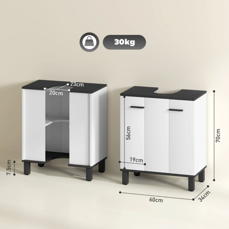 60cm Bathroom Vanity Base Only