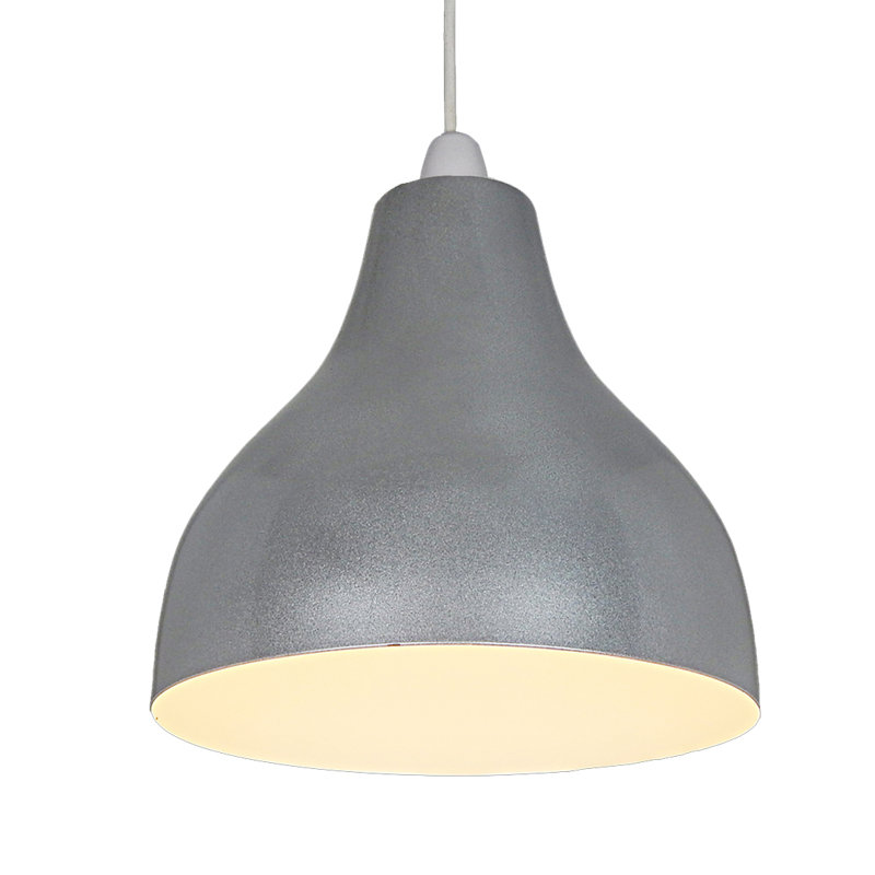 22cm H Metal Bowl Pendant Shade ( Screw On ), Aluminium