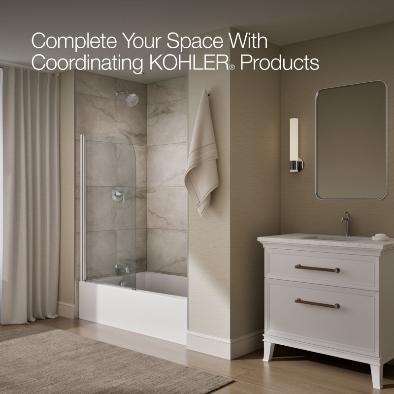 Aerie Curved Bath Screen