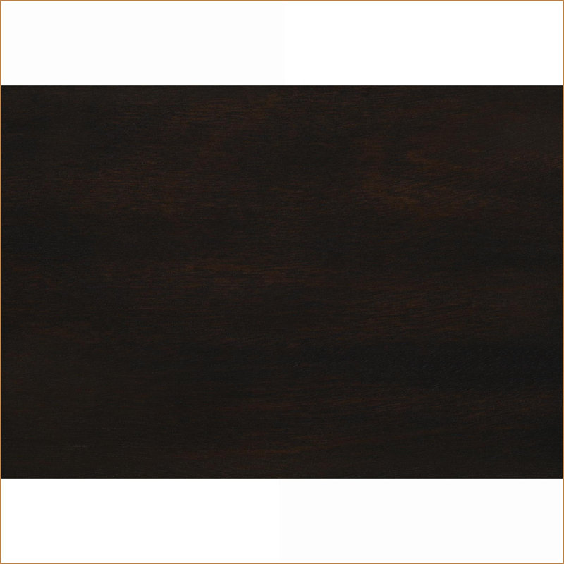 Table basse traditionnelle à 2 niveaux avec placage en noyer foncé - peu encombrante pour le salon / la chambre à coucher, facile à assembler