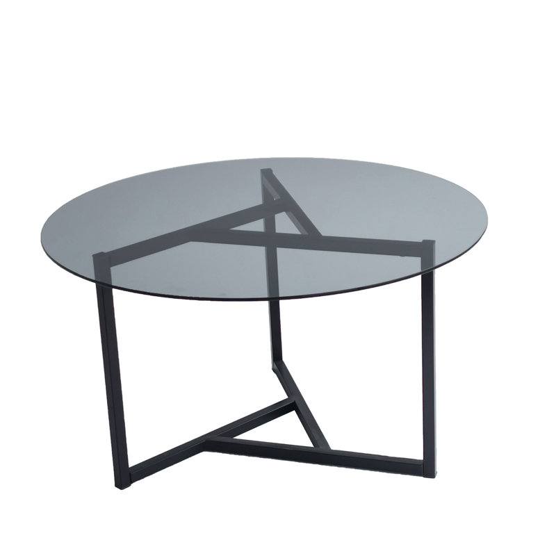 Table basse avec rangement Mampre, Transparent