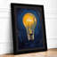 Light Bulb Energy Modern - Framed Print-1292008684-1292008685