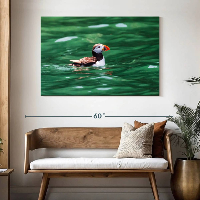 Crowle Floating Puffin, 32" H x 48" W