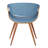 Kaleem Mid-Century Upholstered Dining Chair in Wood Finish-1262555549-1287529705