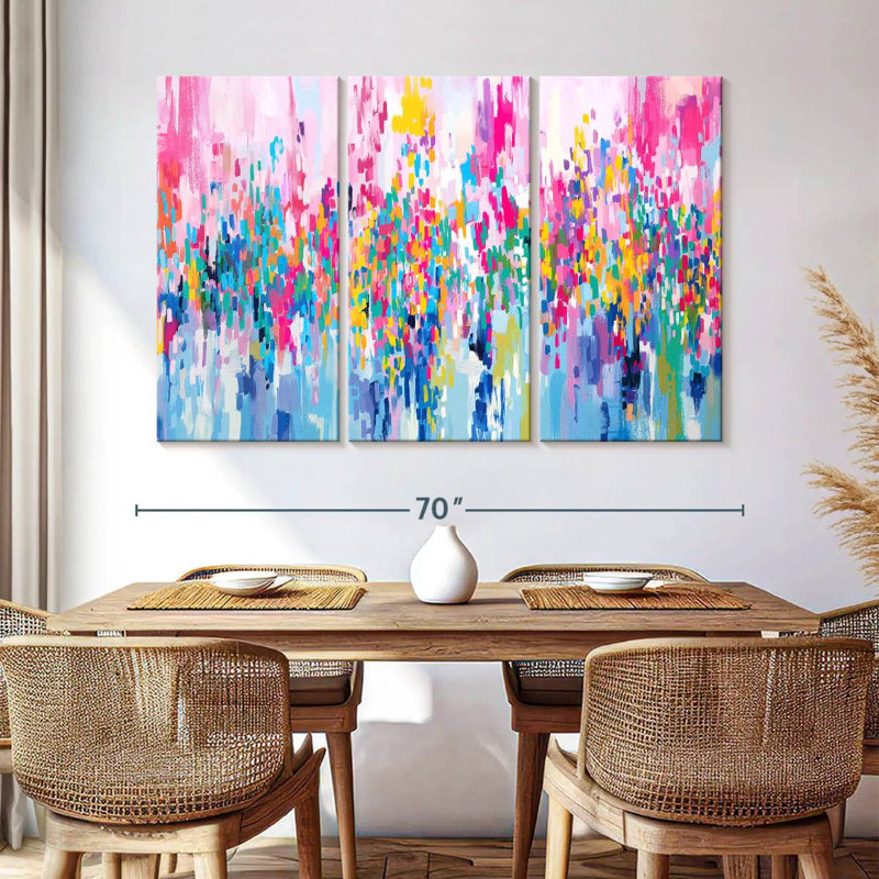 Avery Abstract Vibrant Mix III, H 42 po x l 65 po