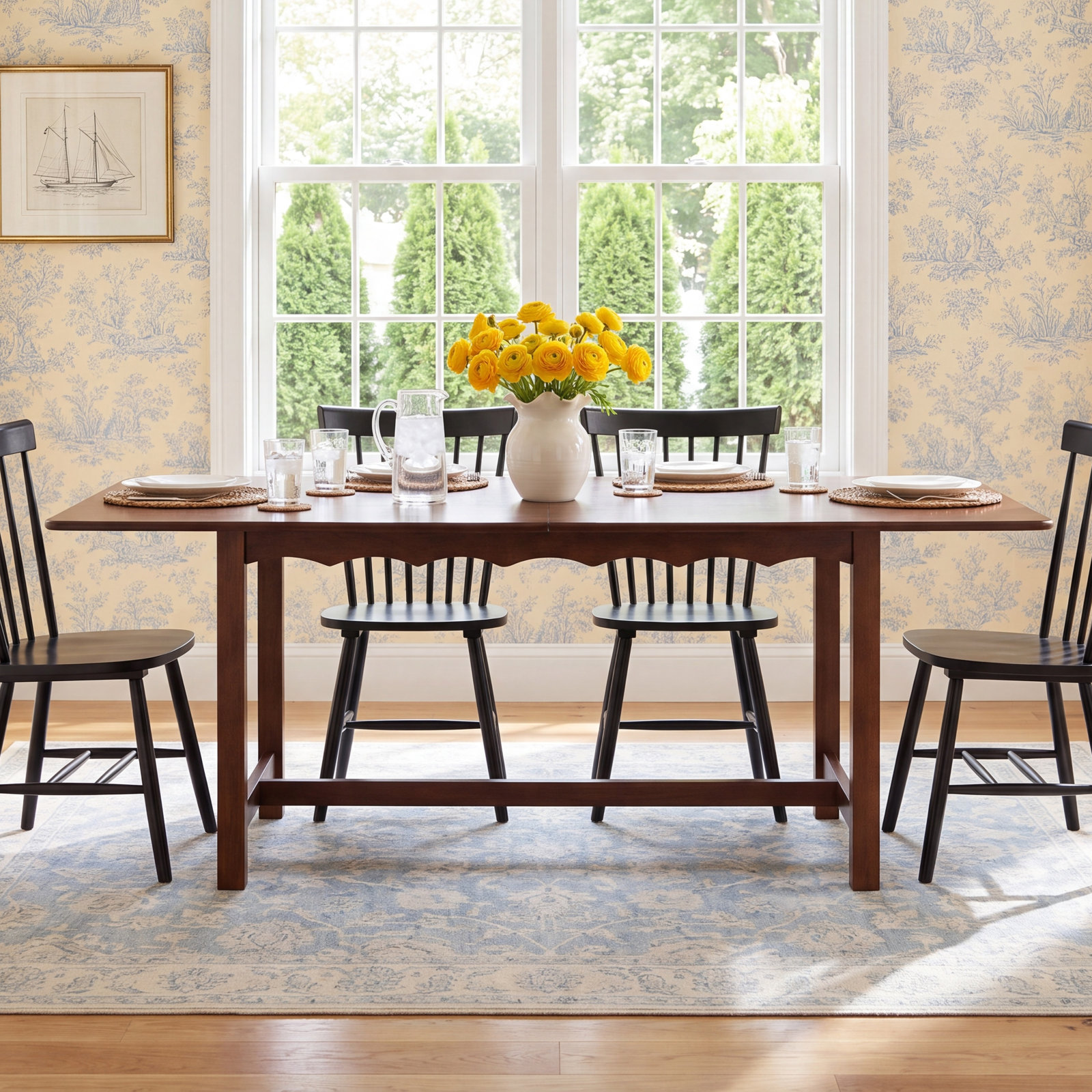 Farmingdale Extendable Dining Table, Walnut