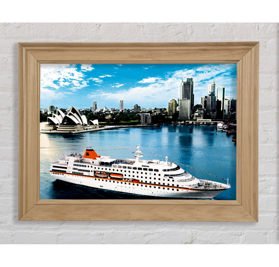 Sydney Harbour Cruise Liner - Einzelner Bilderrahmen Kunstdrucke