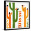 Reproduction d’art sur papier "Colorful Cactuses II"-479253603