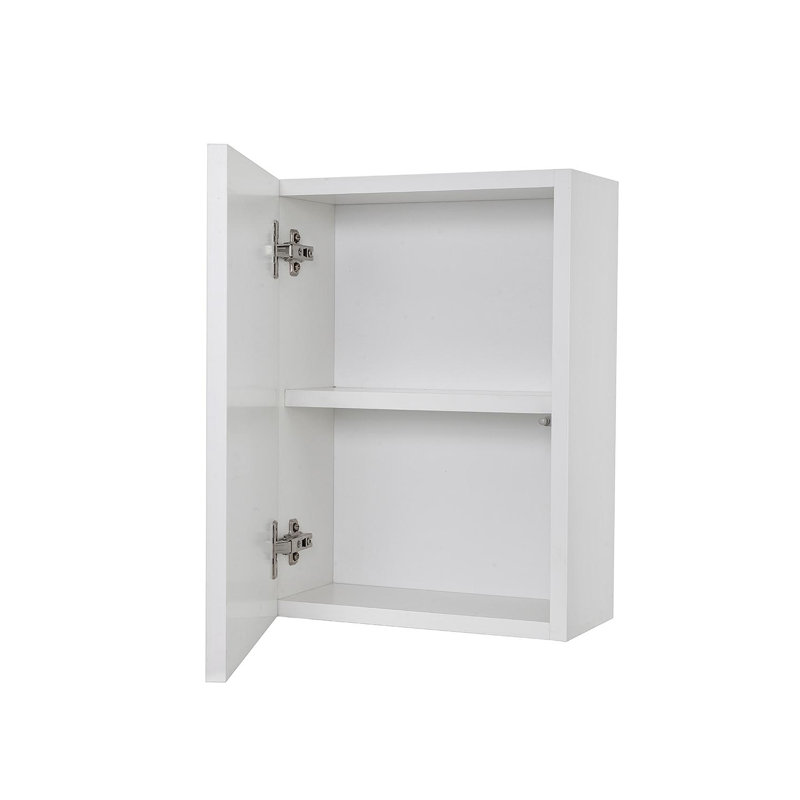 Tuvalu Solid Wood Bathroom Cabinet, White Matt Lacquered