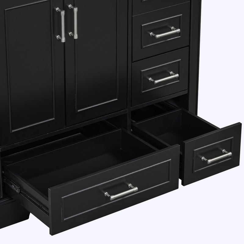 Meuble-lavabo traditionnel sans lavabo