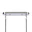 Lustre linéaire 47,25 "en chrome poli avec verre incurvé gris foncé Entiat-1726056370-1726056371